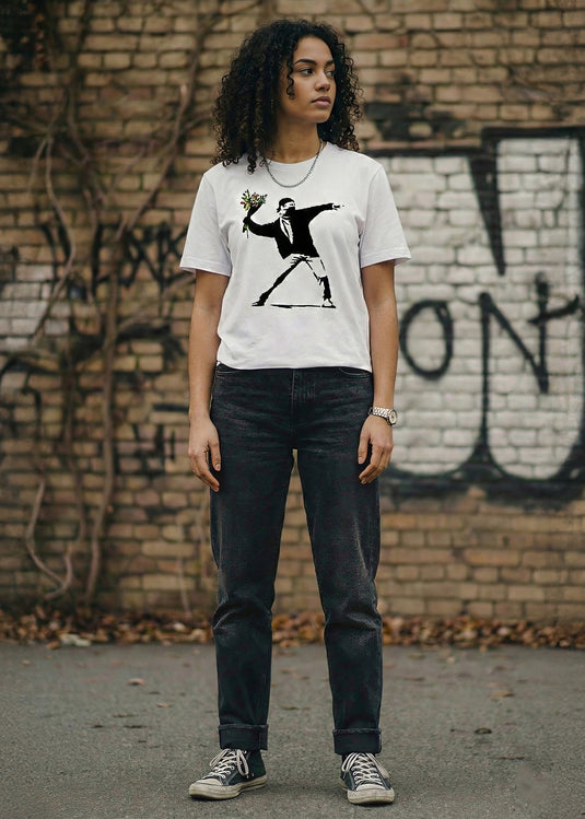 T-shirt - Flower Thrower Bílá