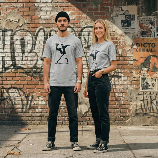 T-shirt - Flower Thrower Grau