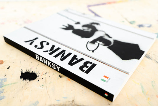 Banksy Ausstellungsbuch auf Italienisch