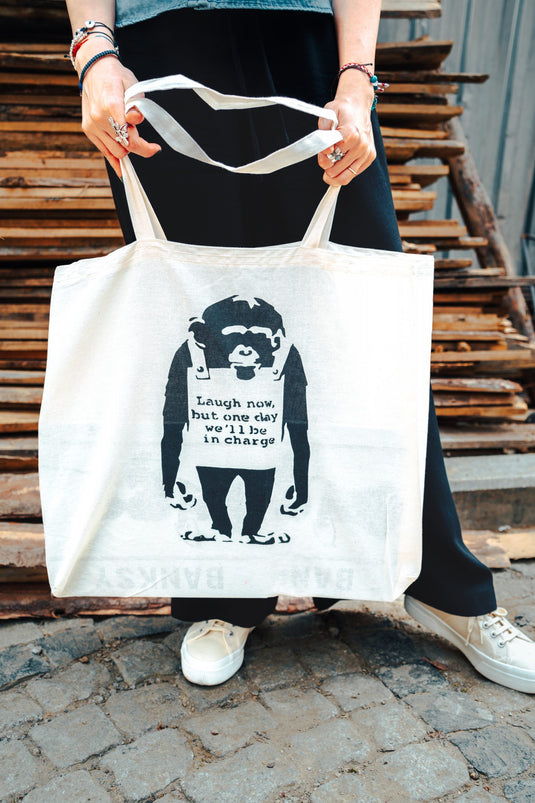 Grand sac en jute - Laugh Now