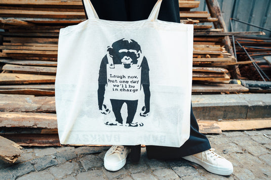 Grand sac en jute - Laugh Now