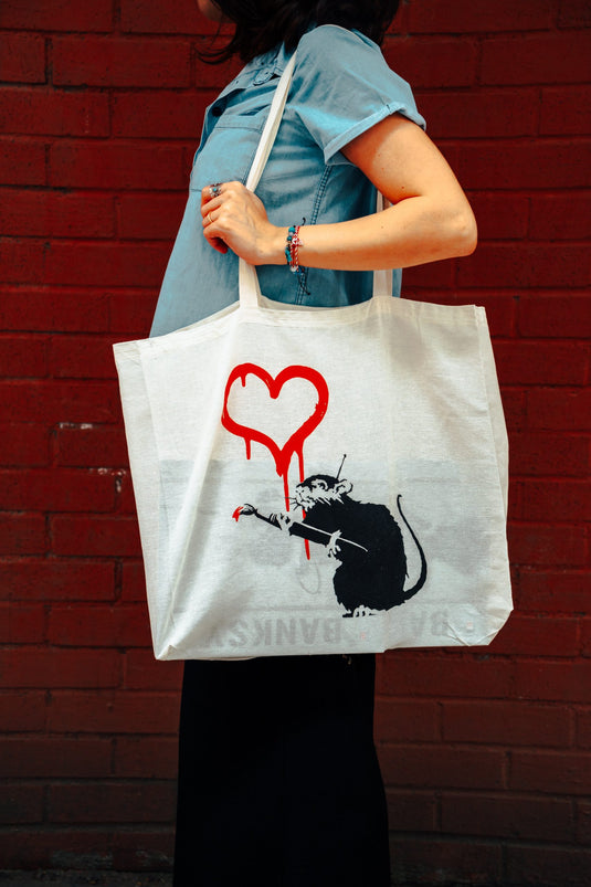Grand sac en jute - Love Rat