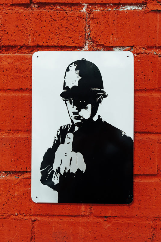 Metall Platte - Rude Copper