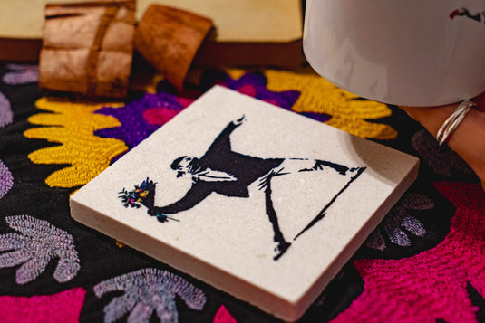 Stein Untersetzer - Flower Thrower