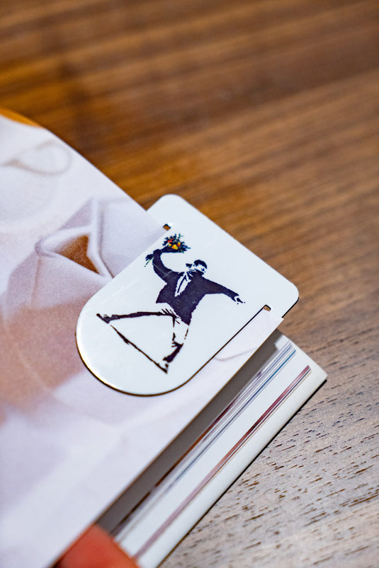 Metall Lesezeichen 3er Set - Weiß