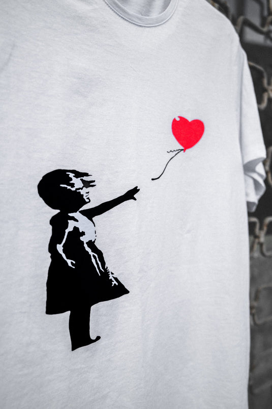 T-shirt - Girl with Balloon (weiß)