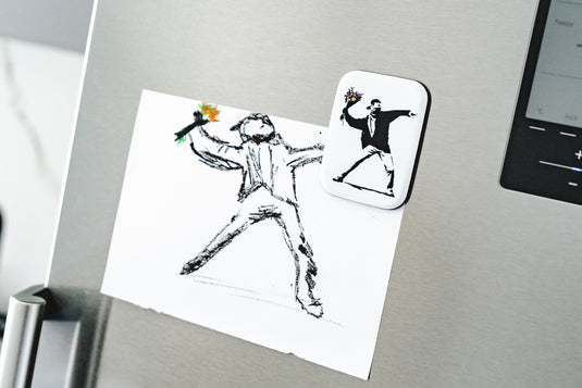 Koelkastmagneet - Bloemenwerper