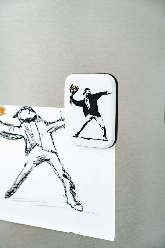 Koelkastmagneet - Bloemenwerper