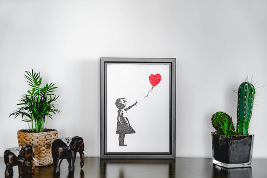 Leinwand - Girl with Balloon