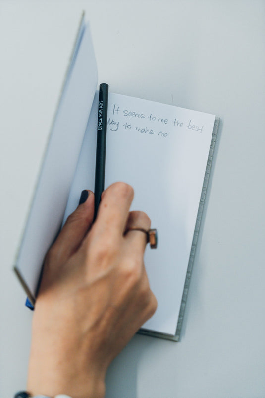 Notizbuch klein - Floating Girl