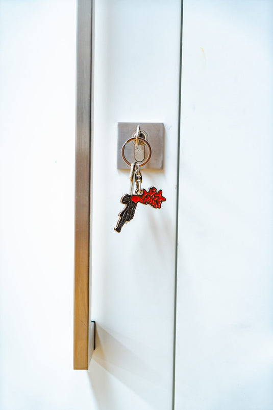 Metall Schlüsselanhänger - Butterfly Girl