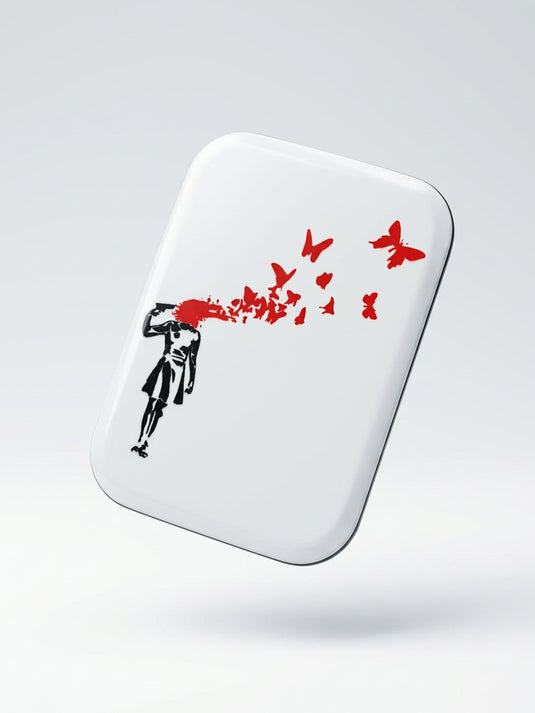 Imán de Nevera · Banksy - Butterfly Girl