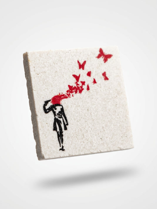 Imán de Piedra · Banksy - Butterfly Girl