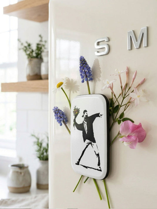 Kühlschrankmagnet · Banksy - Flower Thrower