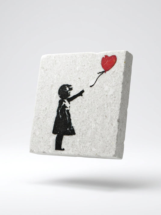 Imán de Piedra · Banksy - Girl with Balloon