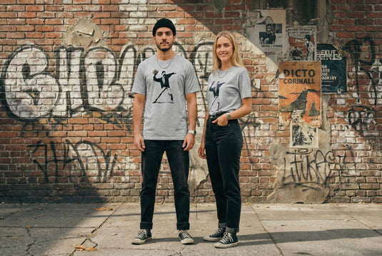 T-shirt - Flower Thrower Grau