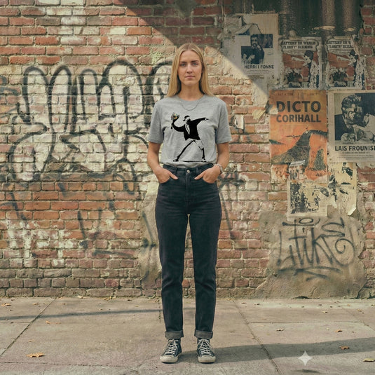 T-shirt - Flower Thrower Grau