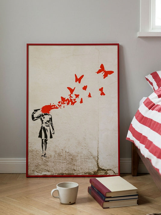 Poster · Banksy - Butterfly Girl