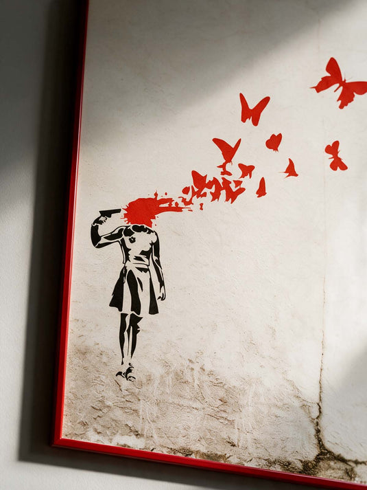 Poster · Banksy - Butterfly Girl