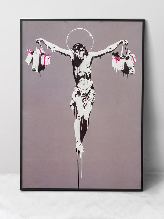 Plakát - Christ with Shopping Bags