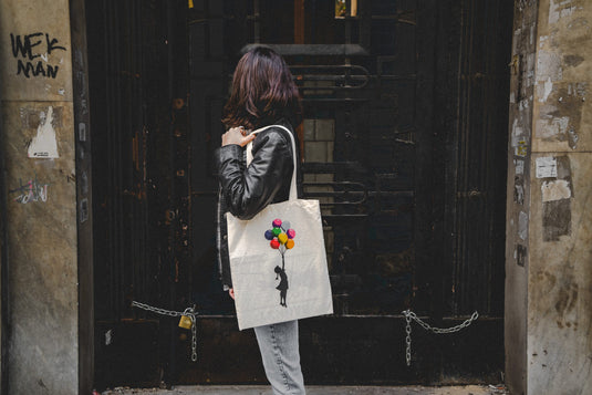 Jutebeutel klein - Floating Girl