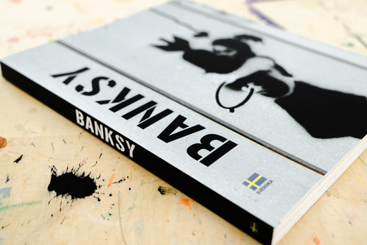 Banksy Ausstellungsbuch auf Schwedisch