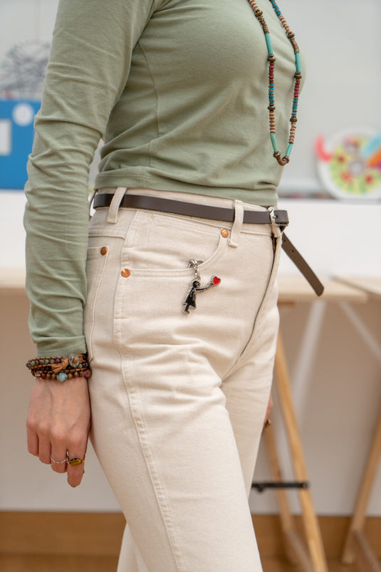 Metall Schlüsselanhänger - Girl with Balloon