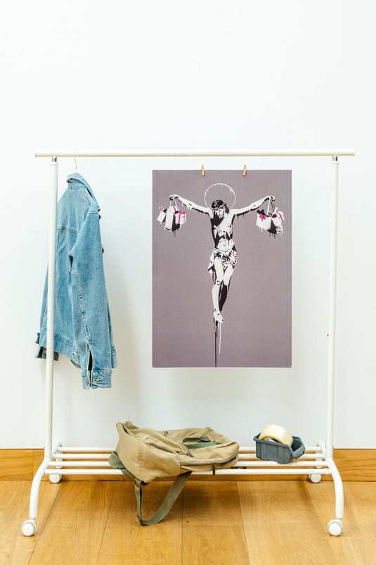 Plakát - Christ with Shopping Bags