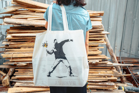 Jutebeutel groß - Flower Thrower