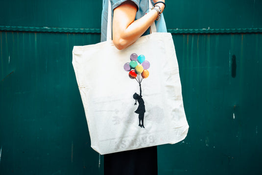 Jutebeutel groß - Floating Girl