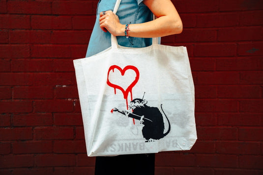 Jutebeutel groß - Love Rat