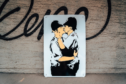 Metall Platte - Kissing Copper