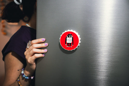 Magnet Flaschenöffner - Laugh Now (Rot)