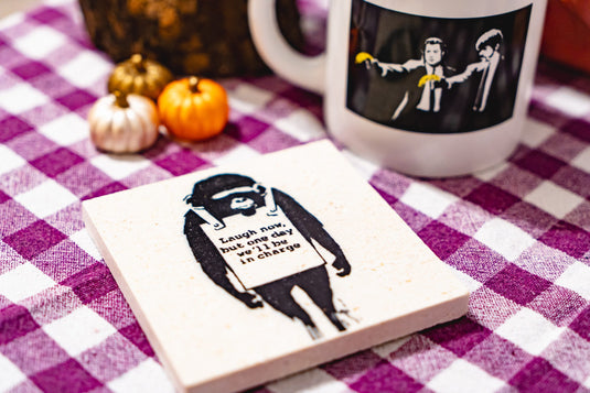 Stein Untersetzer - Laugh Now