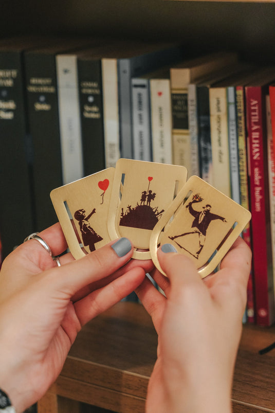 Metall Lesezeichen 3er Set - Gold