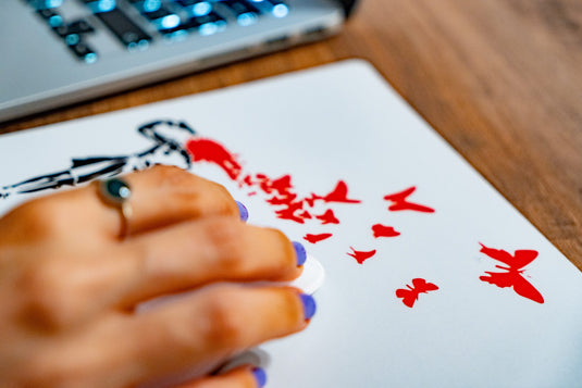 Mauspad - Butterfly Girl