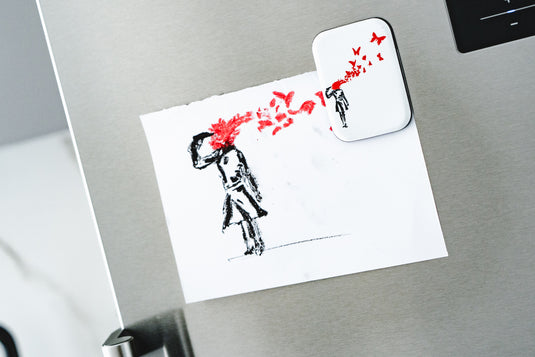 Koelkastmagneet - Vlindermeisje