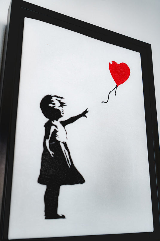 Leinwand - Girl with Balloon