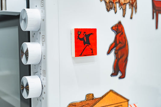 Stein Magnet - Flower Thrower (Rot)