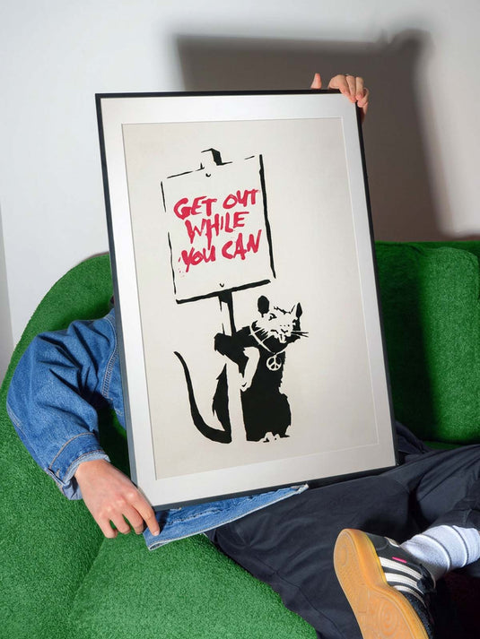 Poster · Banksy - Get Out While You Can
