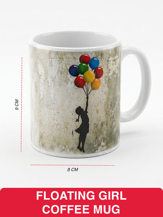 Kaffeetasse · Banksy - Floating Girl