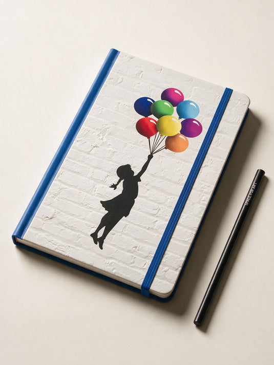 Notizbuch Groß · Banksy - Floating Girl