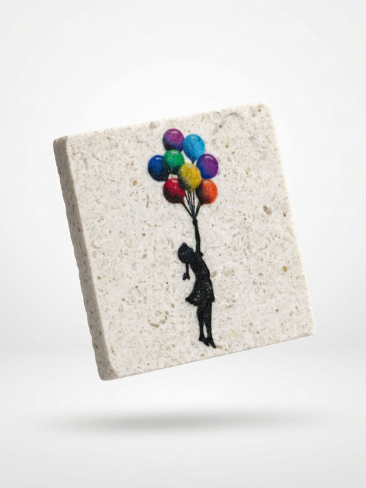 Steinmagnet · Banksy - Floating Girl