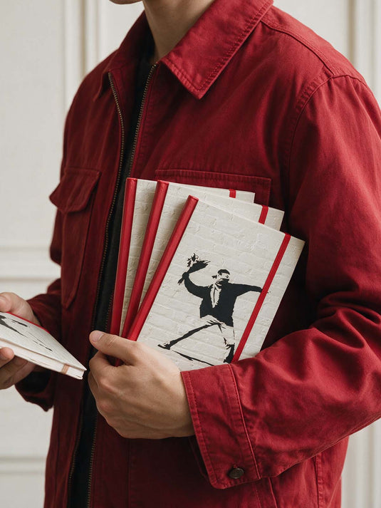 Notizbuch Klein · Banksy - Flower Thrower