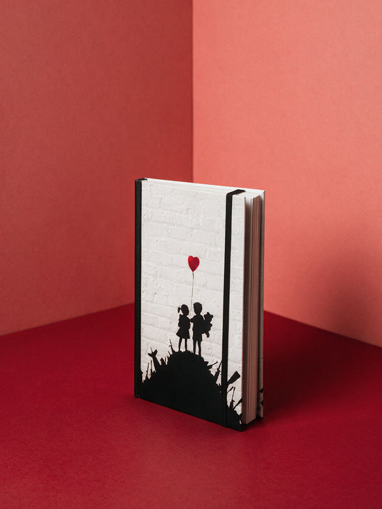 Notizbuch Groß · Banksy - Kids on Guns