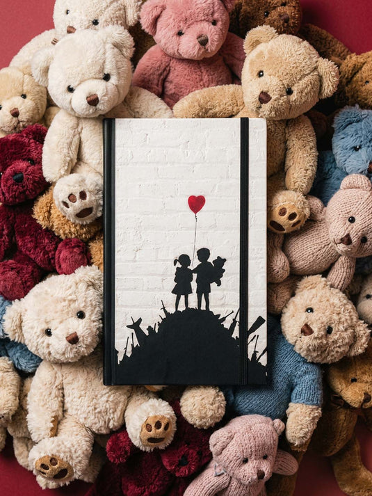 Notizbuch Groß · Banksy - Kids on Guns