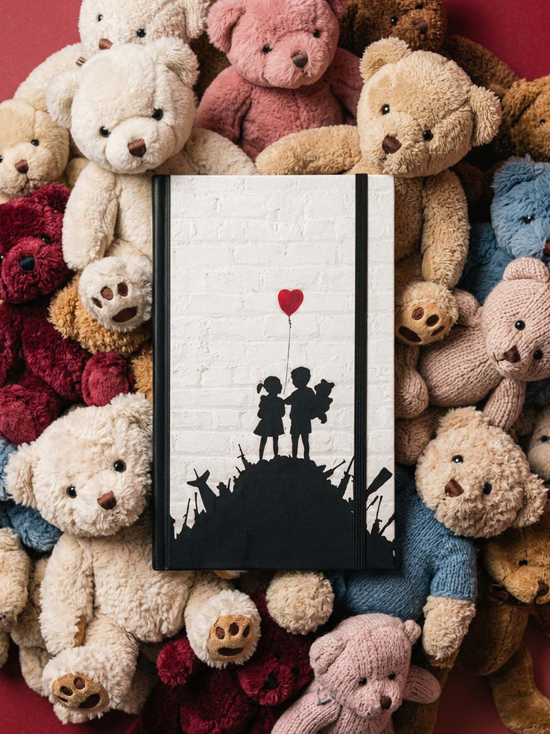 Notizbuch Groß · Banksy - Kids on Guns