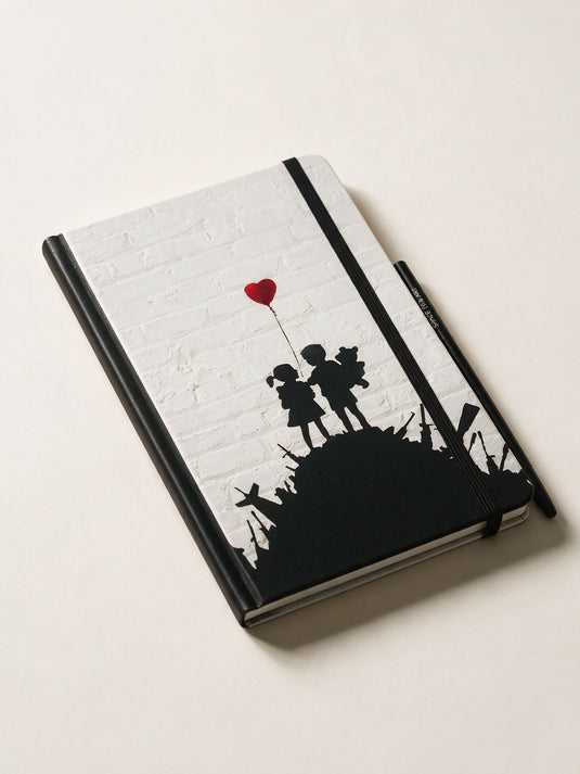 Notizbuch Klein · Banksy – Kids on Guns