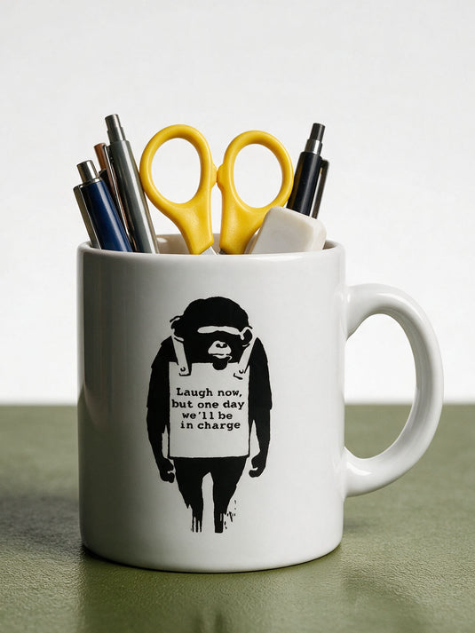 Kaffeetasse · Banksy - Laugh Now