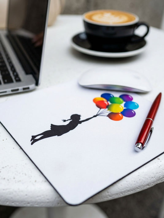 Mauspad · Banksy - Floating Girl